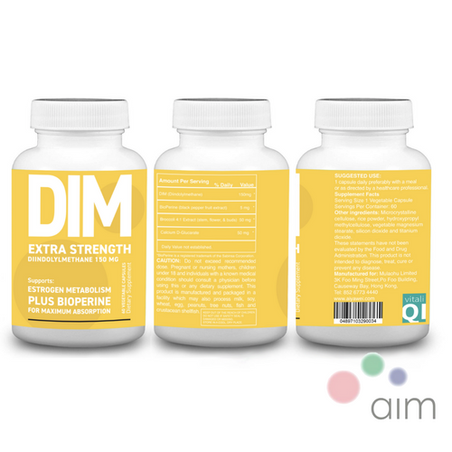 Extra Strength DIM + Bioperine </p> DIM配方 (60粒)